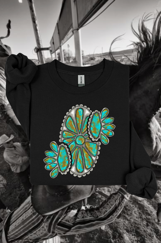 Turquoise Stones Sweatshirt