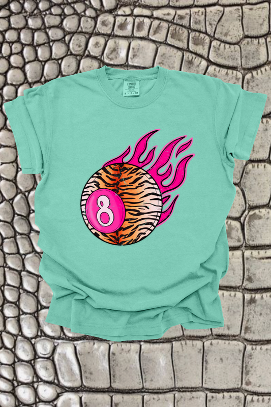 Pink 8Ball Graphic Tee