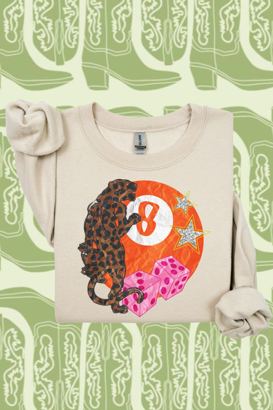 Cheetah 8Ball & Dice Sweatshirt