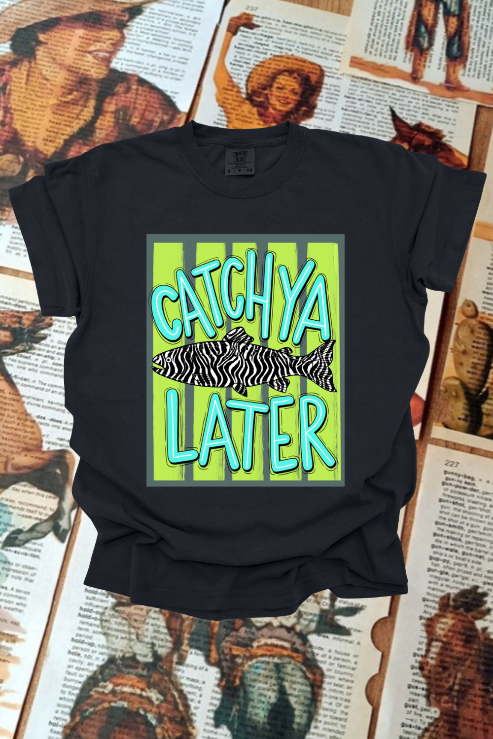 Catch You Later Zebra Graphic Tee