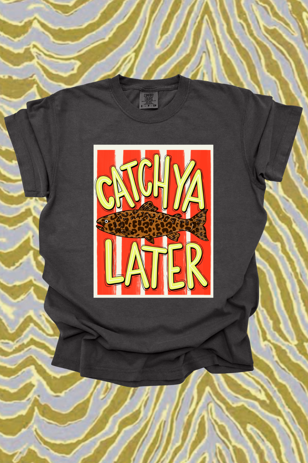 Catch You Later Leopard Graphic Tee