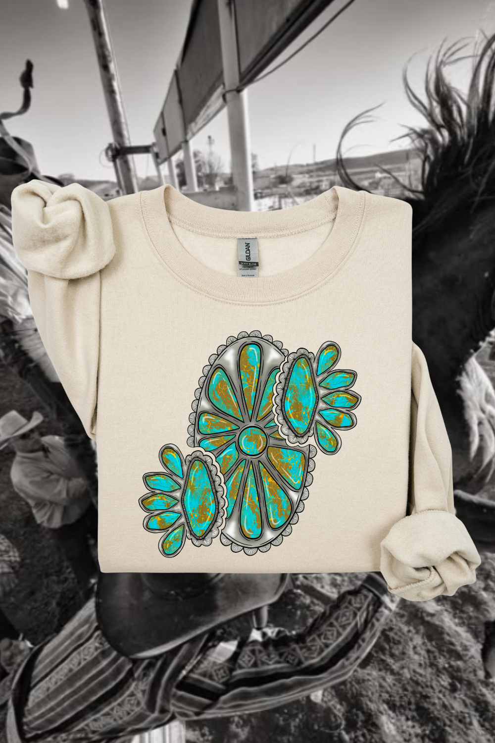 Turquoise Stones Sweatshirt