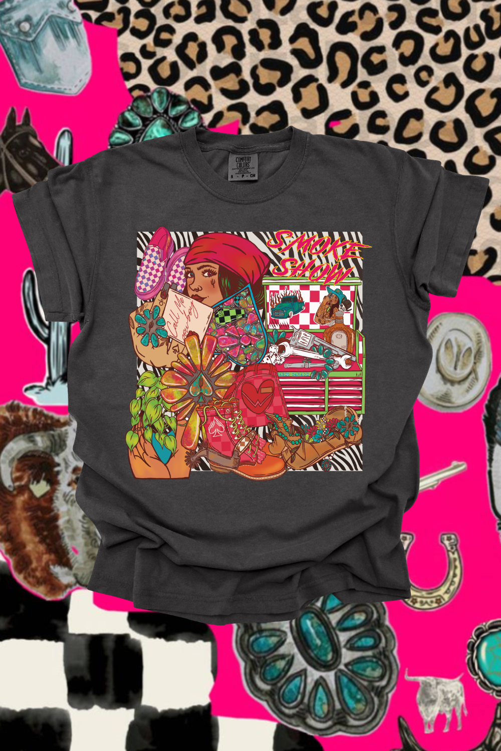 Smokeshow Patchwork Graphic Tee