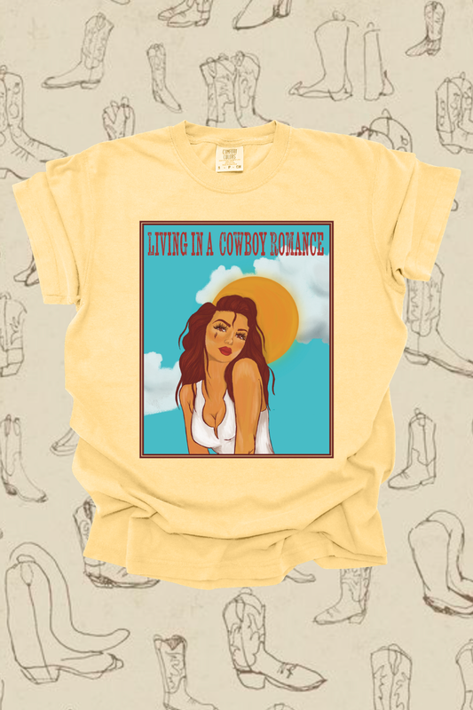 Living In A Cowboy Romance Graphic Tee