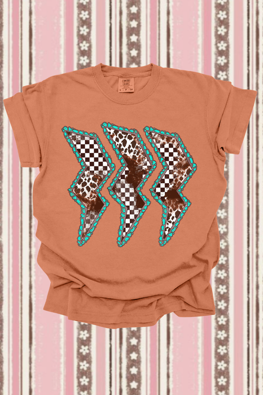 Cowhide Lighting Graphic Tee