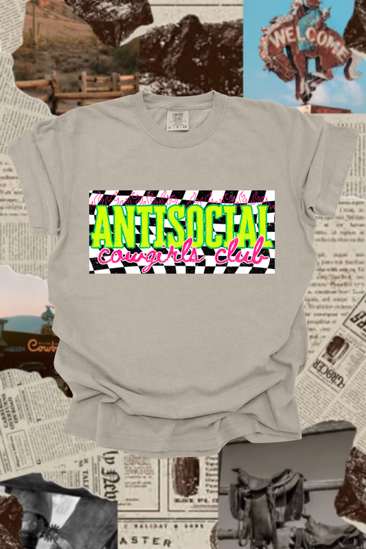 Antisocial Cowgirls Club Graphic Tee