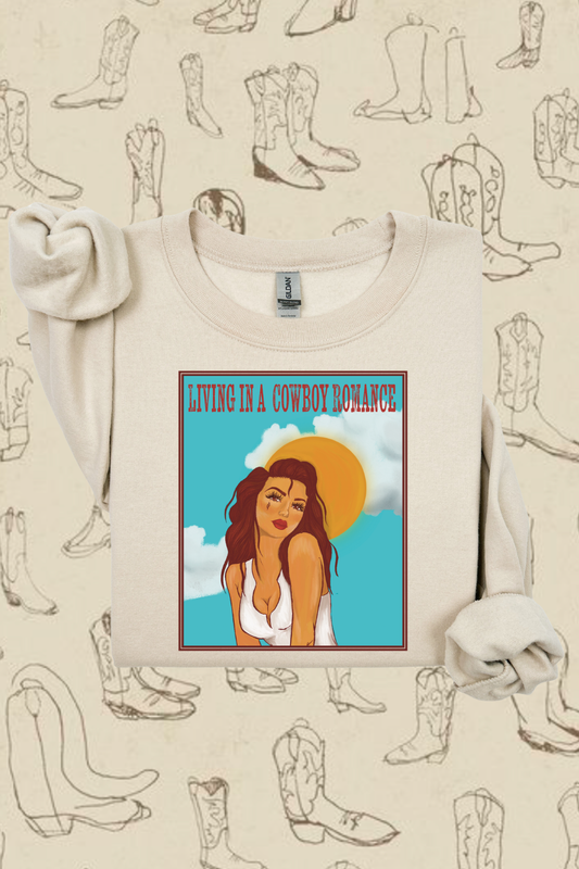 Living In A Cowboy Romance Sweatshirt