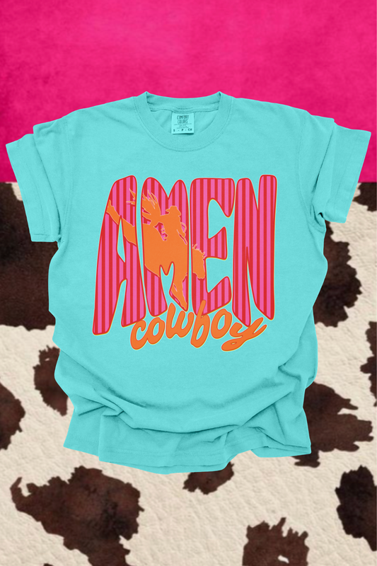 Groovy Amen Cowboy Graphic Tee