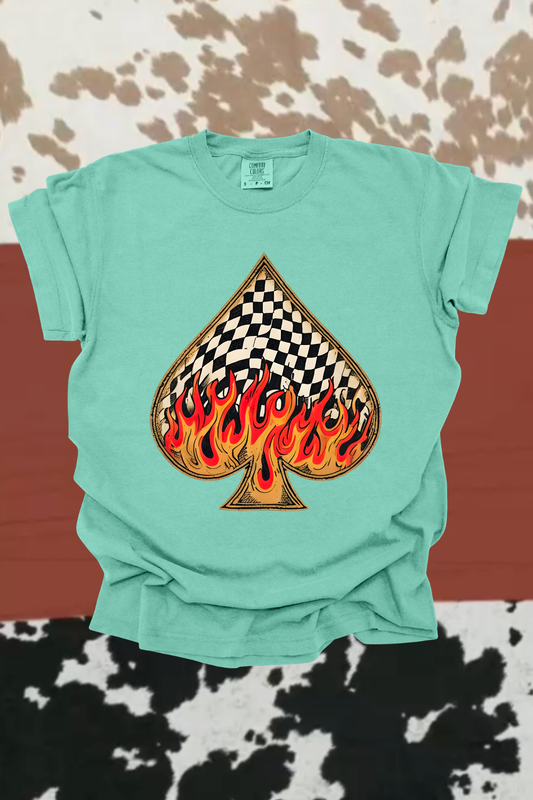 Flaming Spade Graphic Tee