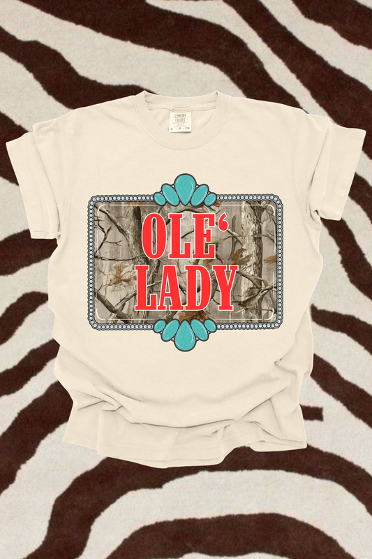 Ole' Lady Camo Graphic Tee