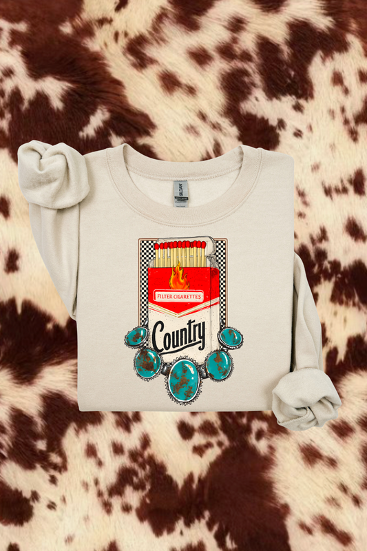 Turquoise Cigs Sweatshirt