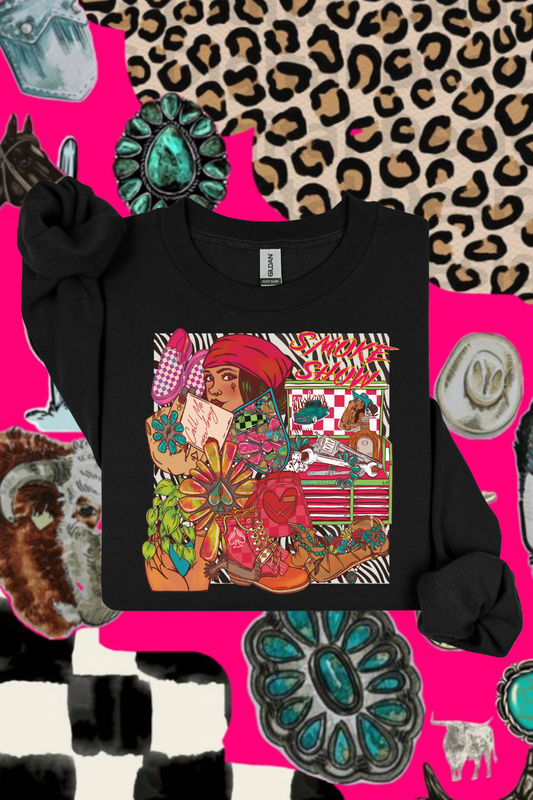 Smokeshow Patchwork Sweatshirt