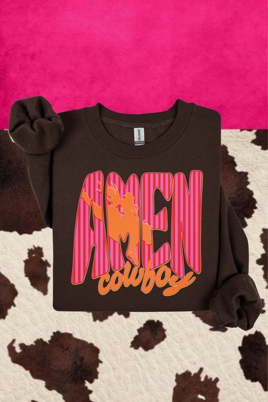 Groovy Amen Cowboy Sweatshirt
