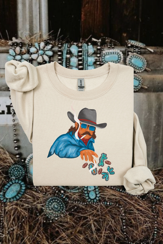 Turquoise Slinger Sweatshirt