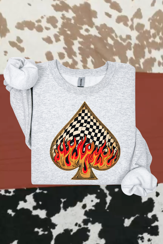 Flaming Spade Sweatshirt