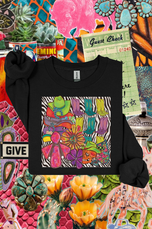 Funky Patchwork Sweatshirt