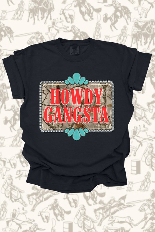 Howdy Gangsta Camo Graphic Tee