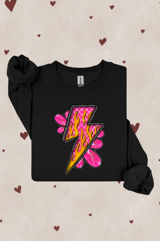 Pink Lightning Sweatshirt