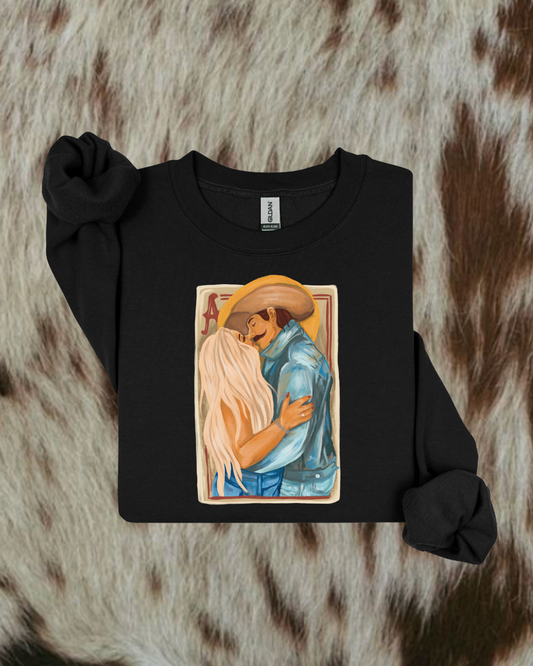 Cowboy Romance Crewneck Sweatshirt