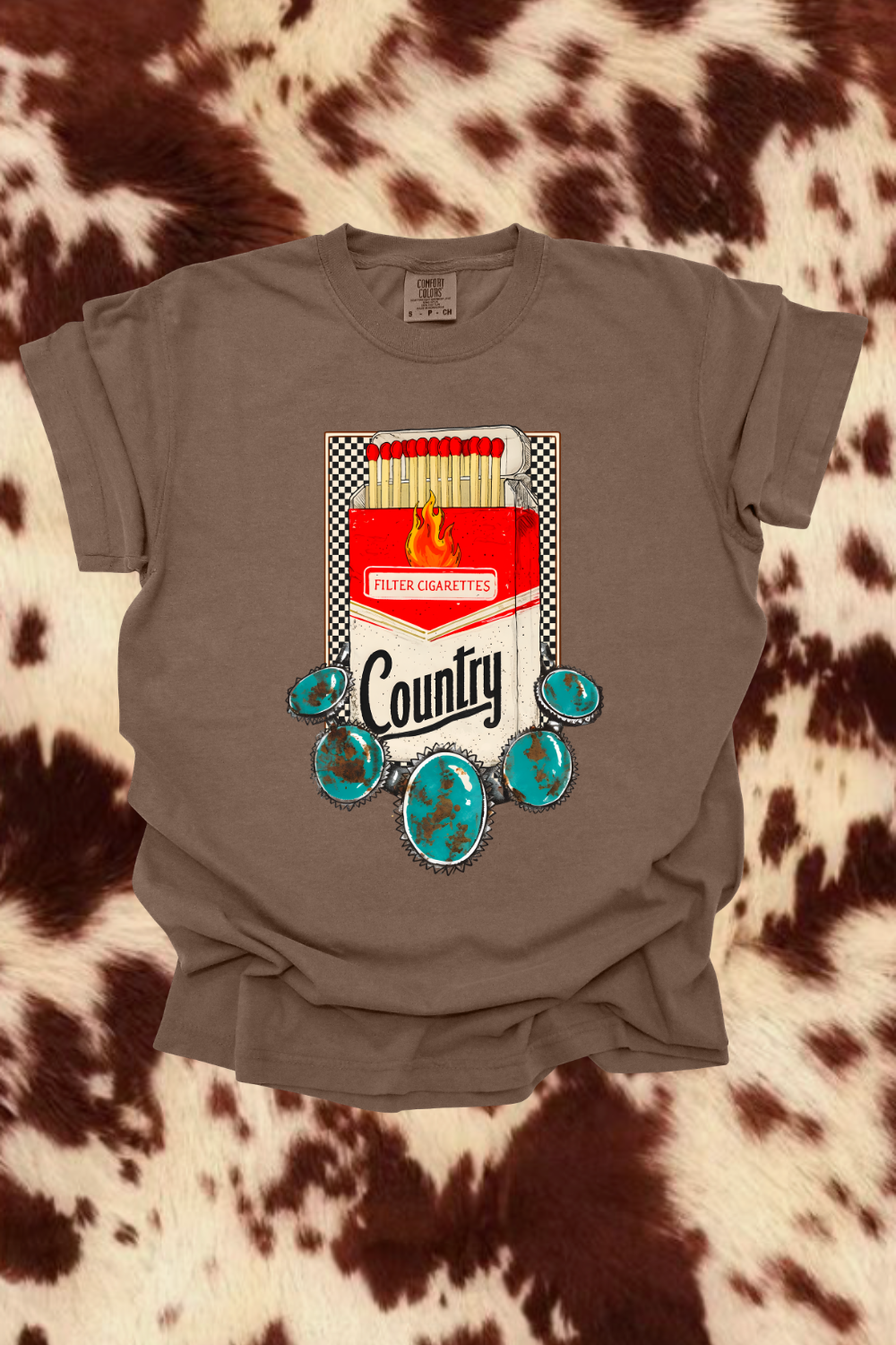 Turquoise Cigs Graphic Tee
