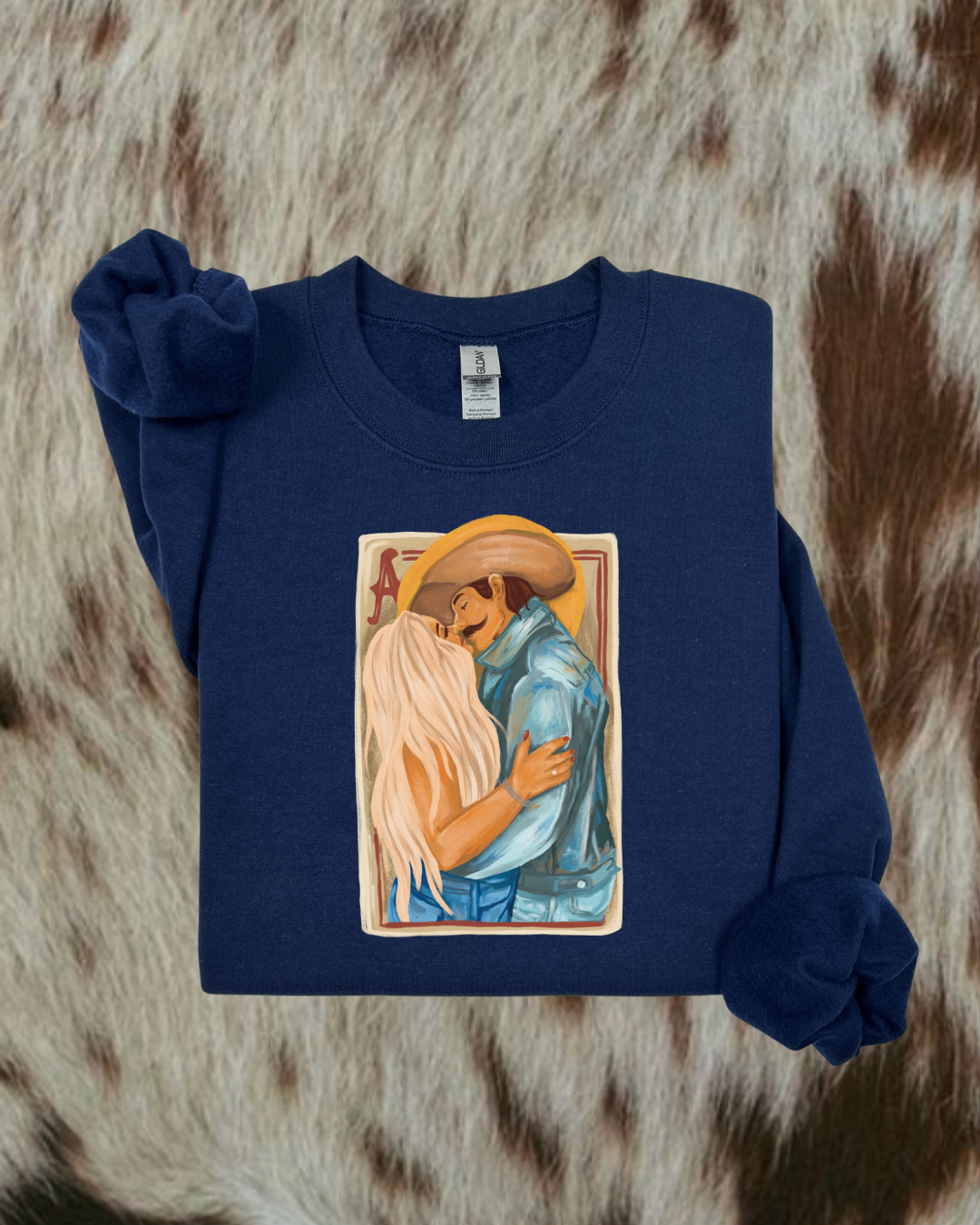 Cowboy Romance Crewneck Sweatshirt