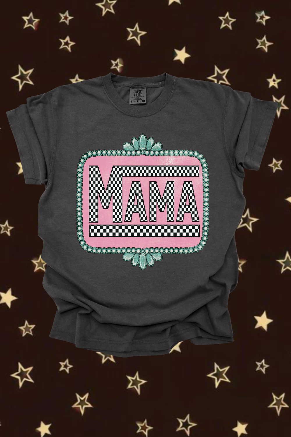 Checkered Mama Graphic Tee