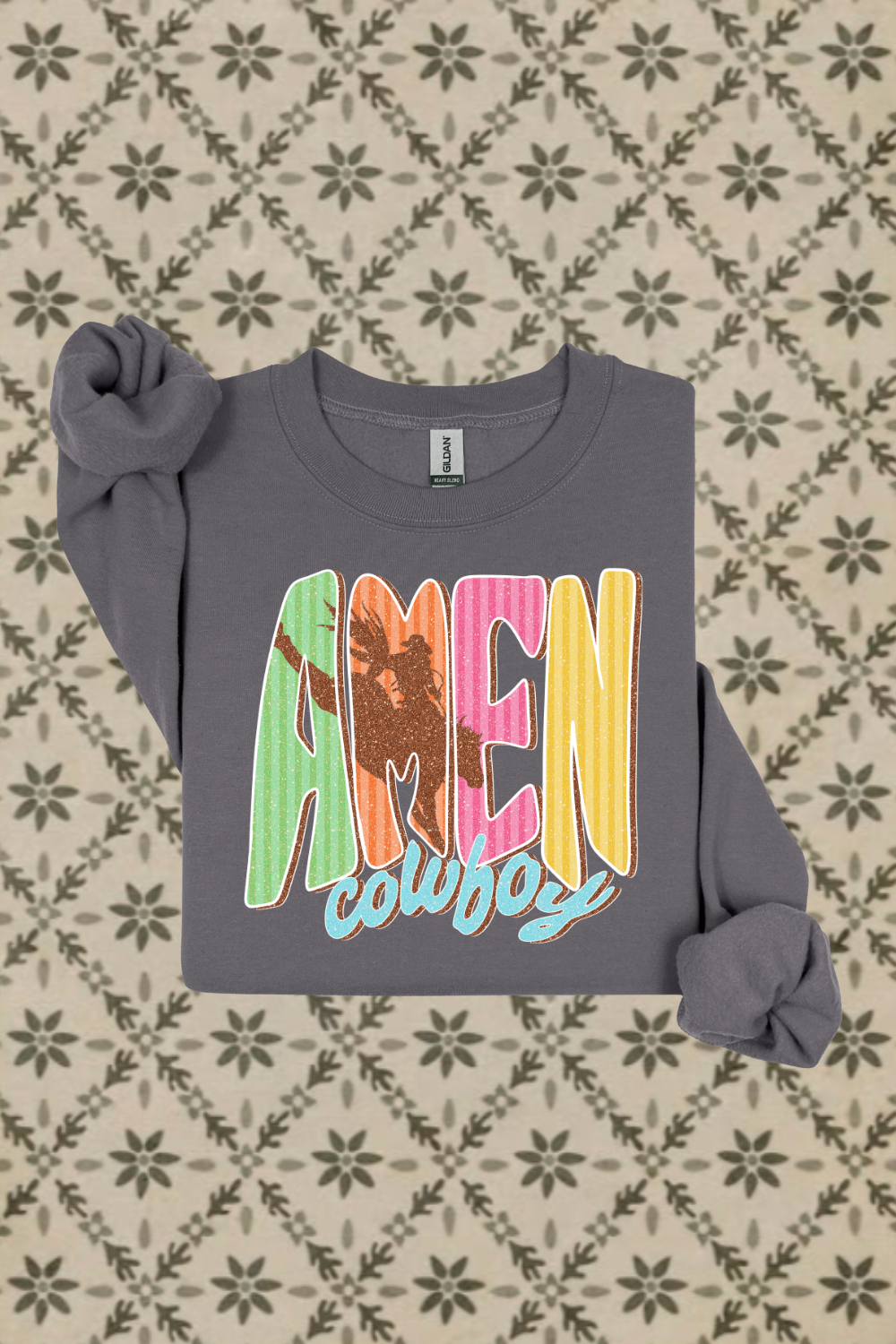 Neon Amen Cowboy Sweatshirt