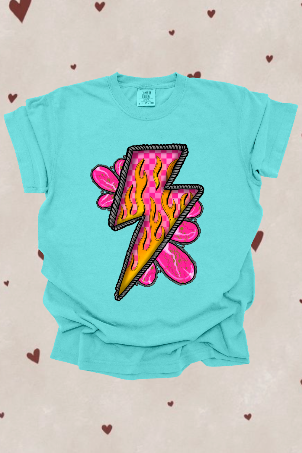 Pink Lightning Graphic Tee