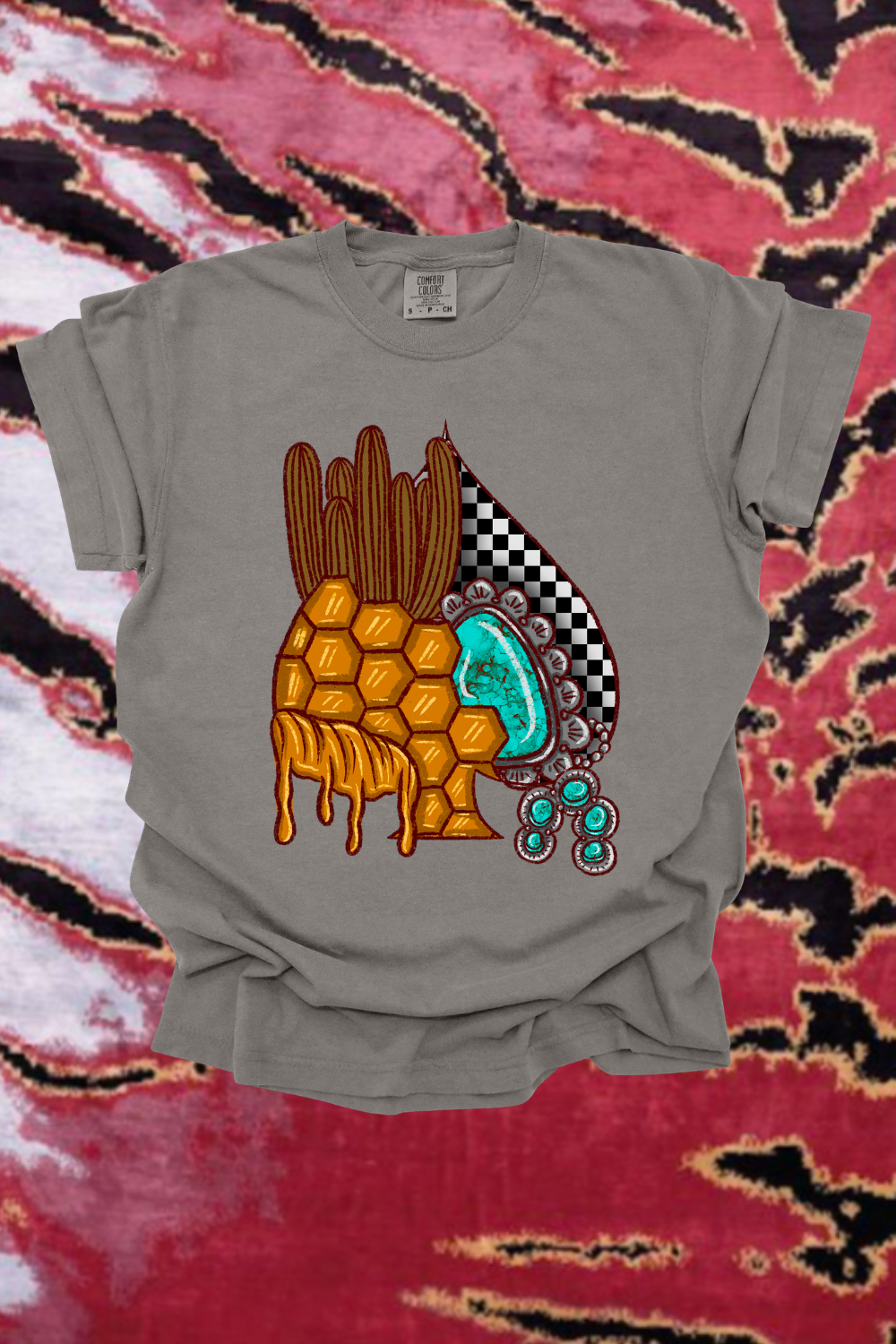 Checkered Honey Spade Graphic Tee