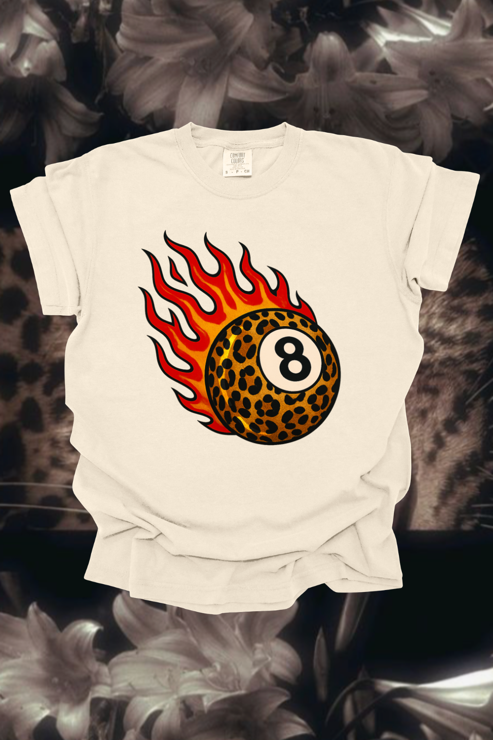 Flaming 8Ball Graphic Tee