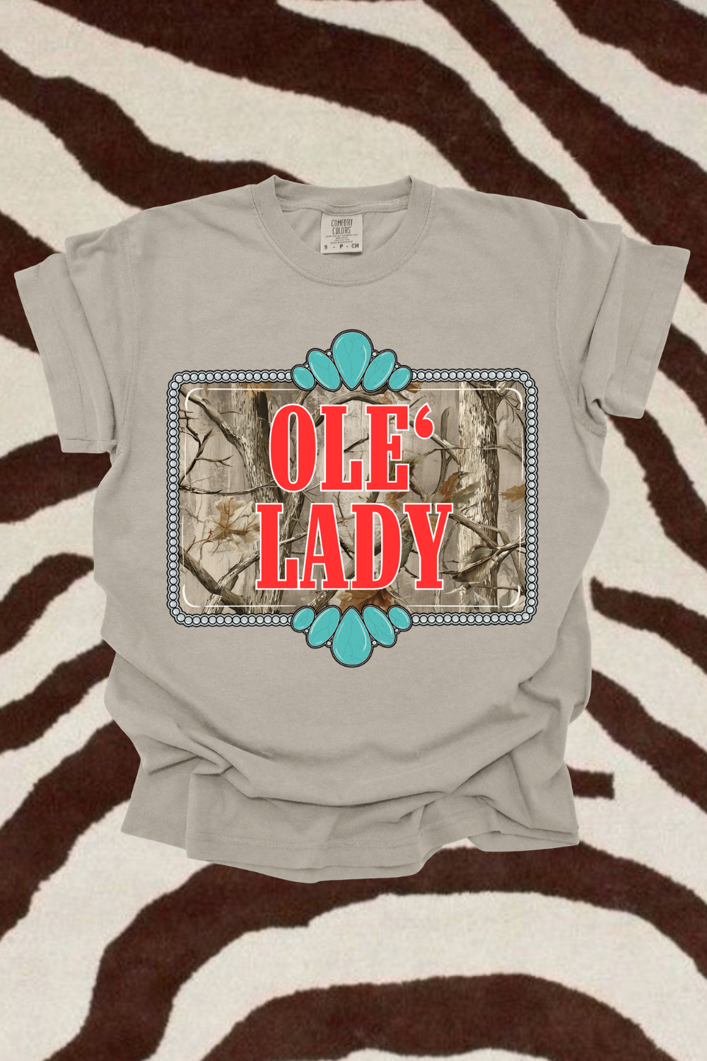 Ole' Lady Camo Graphic Tee