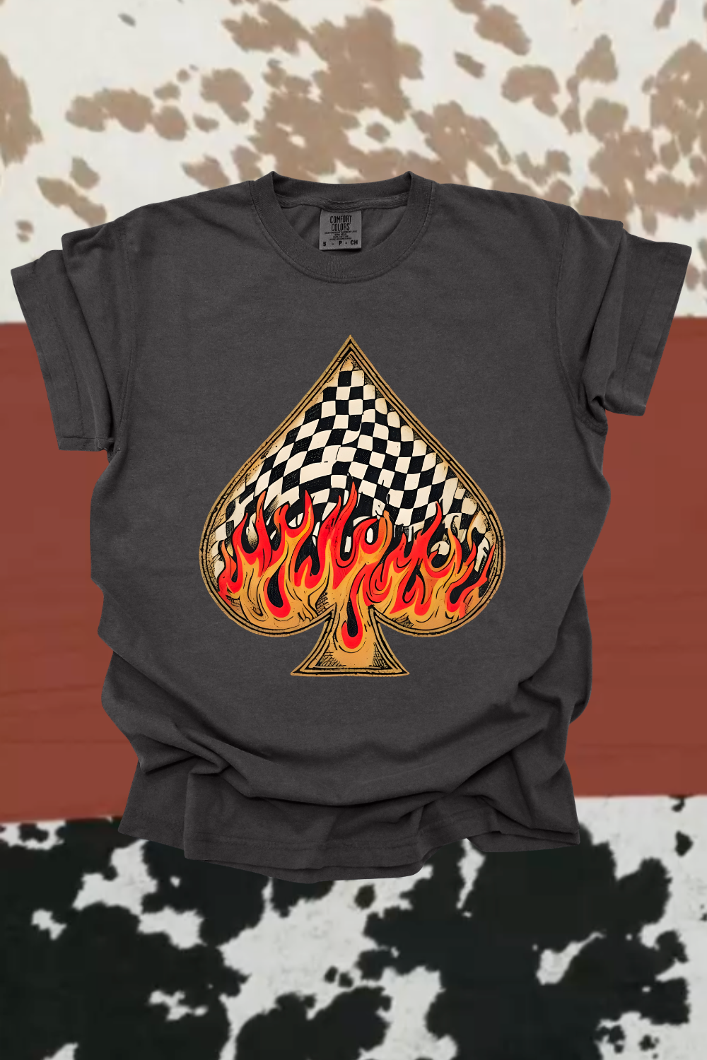 Flaming Spade Graphic Tee