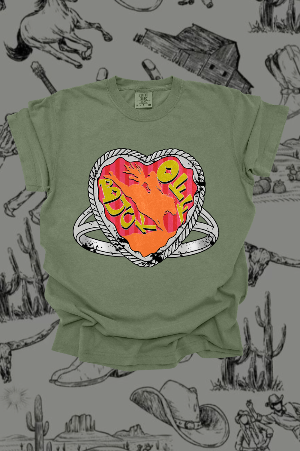 Buck Off Ring Graphic Tee