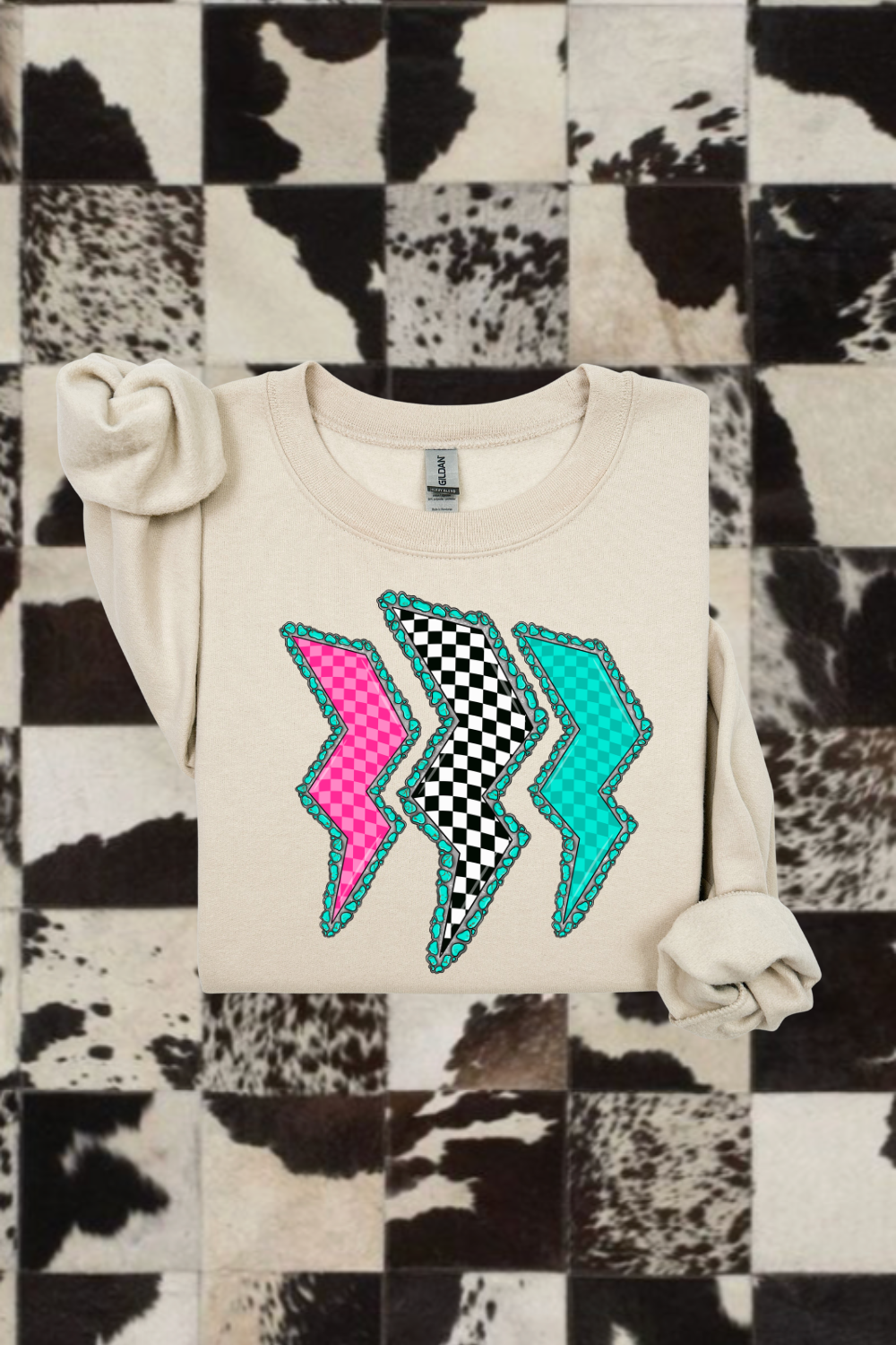 Checkered Lightning Sweatshirt