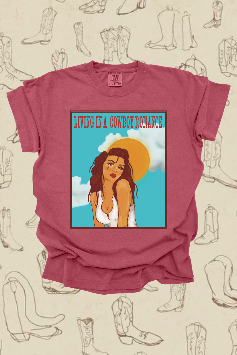 Living In A Cowboy Romance Graphic Tee
