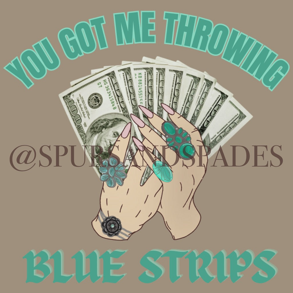 Blue Strips PNG
