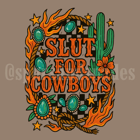 Slut For Cowboys PNG