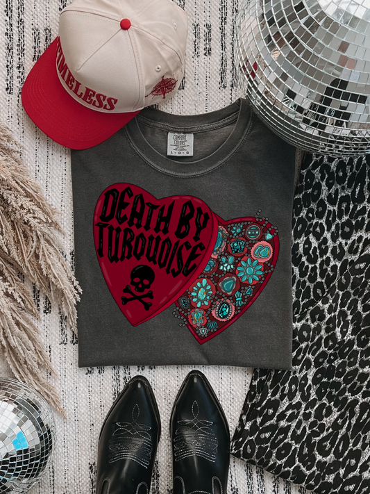 Death By Turquoise CC Graphic Tee