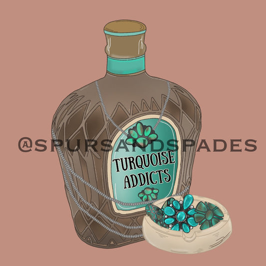 Turquoise Addicts PNG