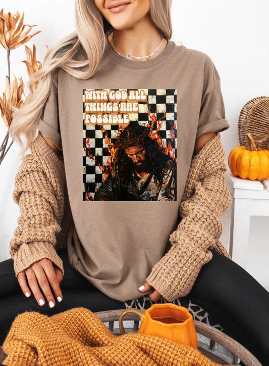 With God All Things Are Possible CC Graphic Tee