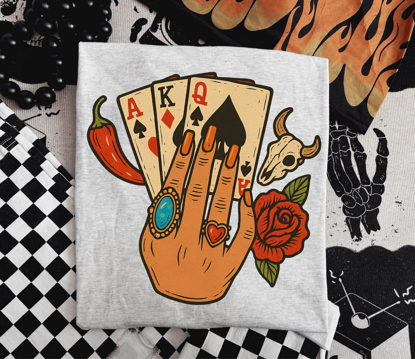 Play Your Hand PNG Graphic Tee