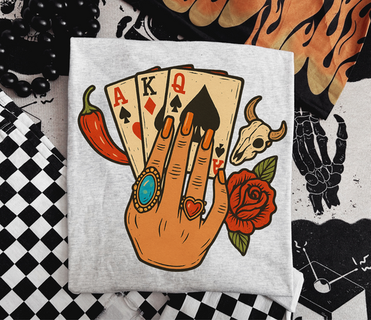 Play Your Hand PNG Graphic Tee