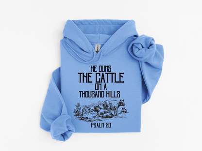 He Owns The Cattle Hoodie
