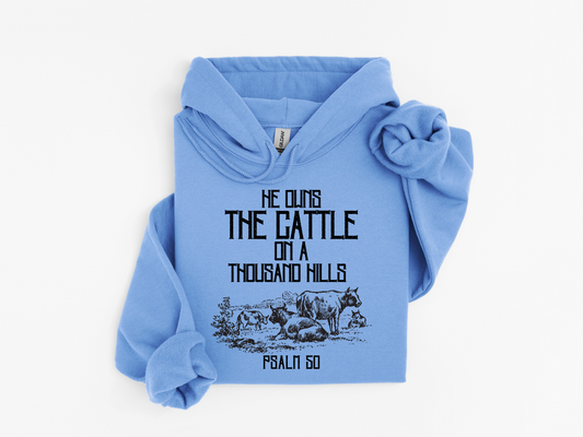 He Owns The Cattle Hoodie