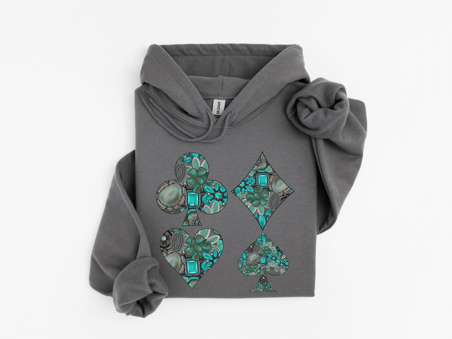 Turquoise Full House Hoodie