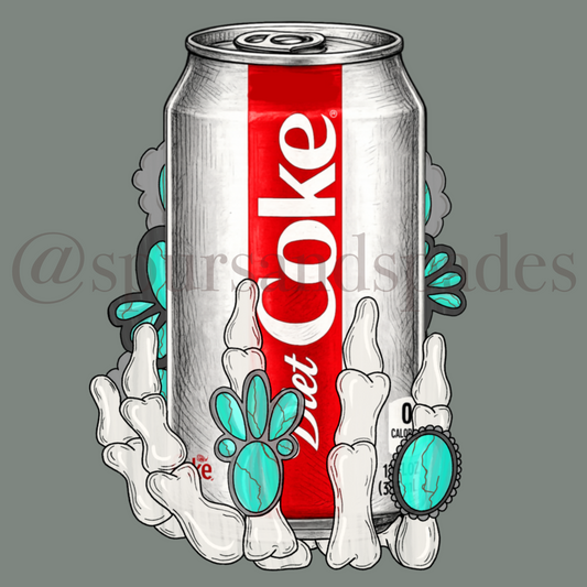 Turquoise Diet Coke PNG