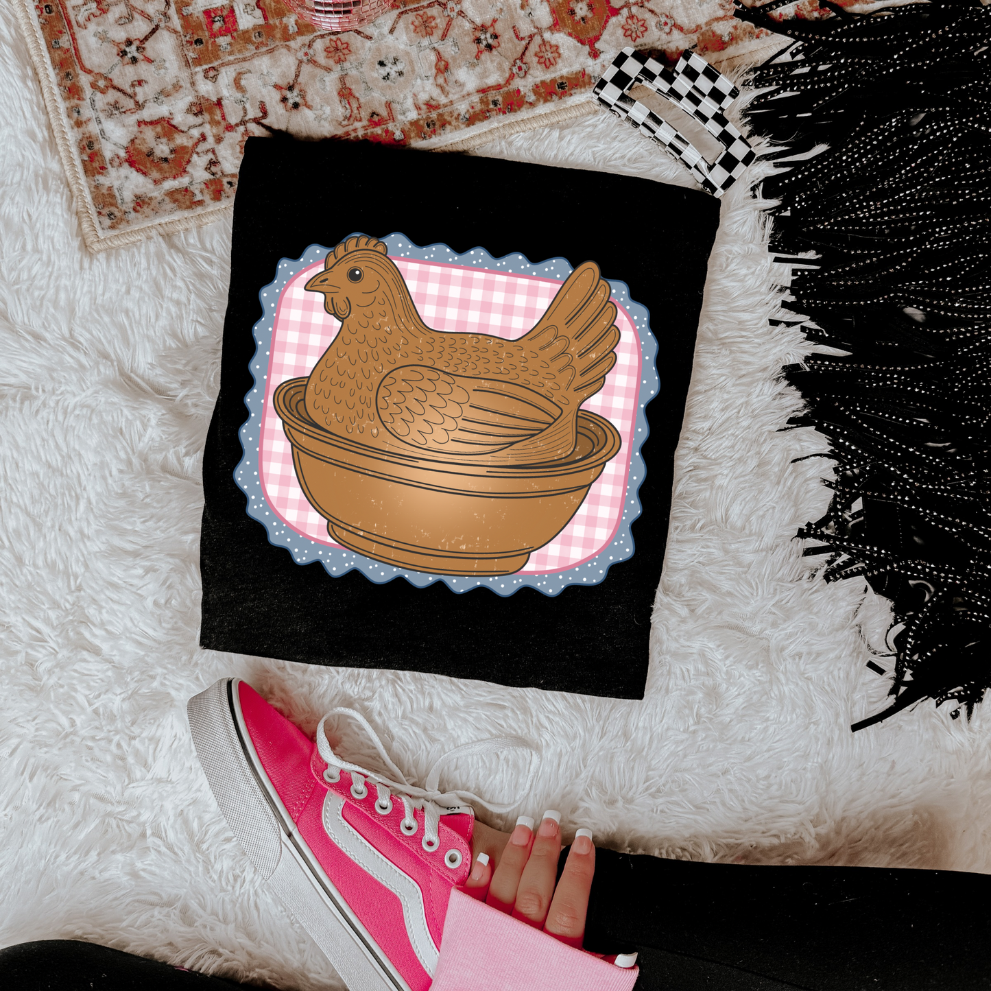 Vintage Hen Graphic Tee