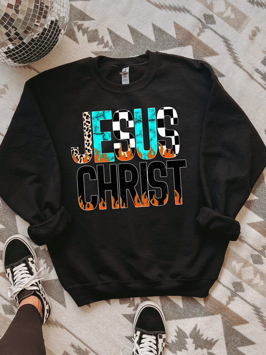 Jesus Grunge Crewneck
