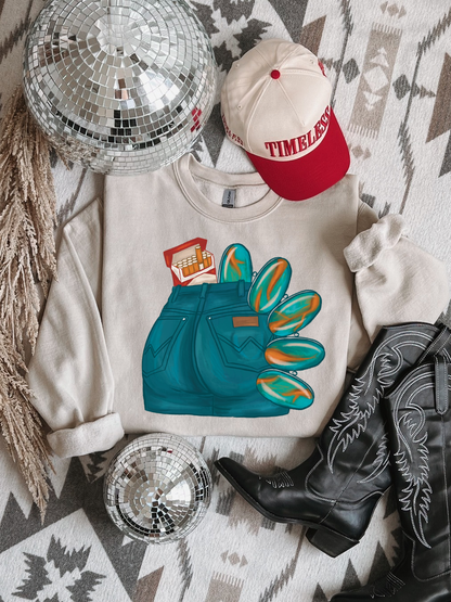 Blue Jean Baby Crewneck