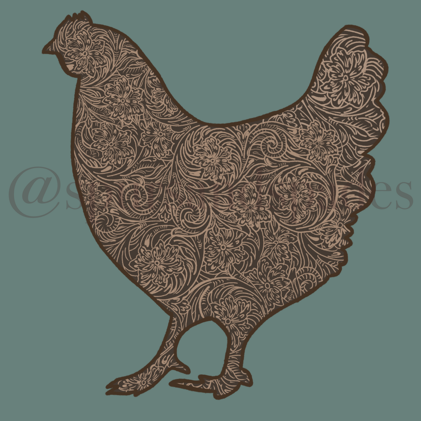 Tooled Chicken PNG